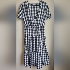 Croft & Barrow Gingham Midi Dress
